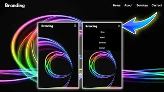 Responsive Navigation bar In HTML CSS   And JavaScript ( Tutorials For Beginner )  | Navigation Bar