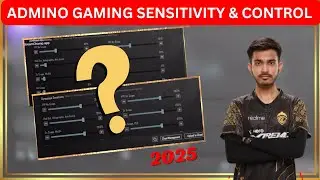 Admino Sensitivity & Controll Setting 2025🤯 PUBG | BGMI