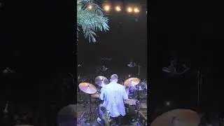 Jon's view from the drum kit! This is the end of our set, finishing with "Wait for me" #bigending