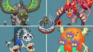 Bone Island - All New Rare & Epic Monsters (All Sounds & Animations) | My Singing Monsters