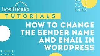 Tutorial on how to change the Sender Name and Email in WordPress (code in the description))