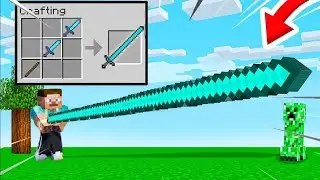 Minecraft but There are CUSTOM SWORDS...