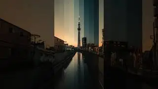 I ran for the sunset to create this timelapse (Tokyo Skytree)