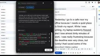 AI Writing Assistant for Chrome — Grammar & Translation with Shortcuts