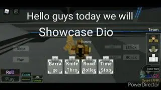 Dio showcase | Anime Mania | Roblox