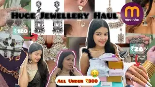 Huge🌻MEESHO *Trendy* Jewellery Haul✨₹26 main jewellery?😱| Wedding jewellery | Try on haul🌷