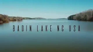 4K UHD || Badin Lake NC USA Aerial Drone film