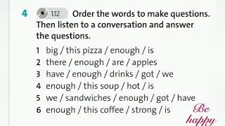 English Plus 8. Ex 4 p. 13 LANGUAGE FOCUS too, too much, too many, enough, not enough