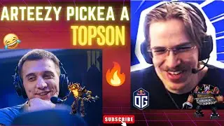Arteezy PICKEA A Topson EN RANKED!! LO MANDO A LA OFF ✅ DOTA 2