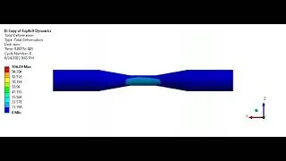 Ansys Workbench results of Explicit element removal model