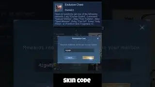 Surprise Skin Gift Code Mobile Legends