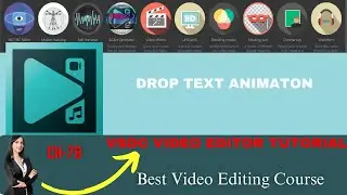 VSDC Tutorial: Text Drop Animation