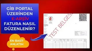 GİB PORTAL E ARŞİV FATURA NASIL KESİLİR? E Arşiv Fatura Düzenleme!