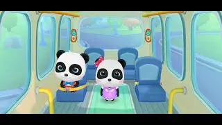 Little Panda School Bus | Go Shopping | BabyBus Game - Part 2 - 2021