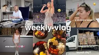 weekly vlog 💌 surprising mum, eras tour in melb, acai competition + a stressful week in biz