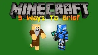 Minecraft | 5 ways to Grief - Fire, TNT -TheInsanenoobs