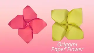 How to make Origami Paper Flower / Paper Flower Making Step By Step | DIY Flower Craft