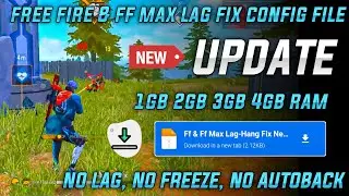 LAG FIX CONFIG FOR FREE FIRE ✅ || FREE FIRE LAG FIX CONFIG FOR LOW END DEVICE'S