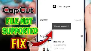 File not supported capcut 2023 || capcut problem file not supported