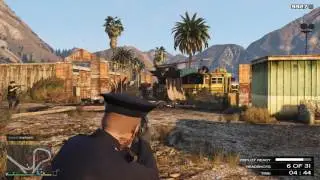 GTA V - LSPD assault on Stab City (Realistic/Hardcore Shootout - Gang War Mod)
