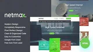 NetMax - Dish Cable & ISP Business HTML Templates | Themeforest Website Templates and Themes