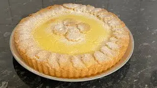 Lemon Custard Tart Cake - Summer Dessert