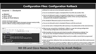 NX-OS Configuration Rollback  by ArashDeljoo