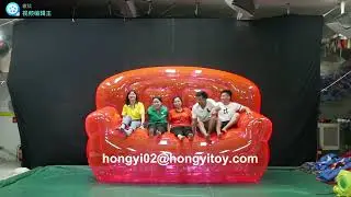 Hi everyone，have a nice weekend #SqueakySaturday  pink inflatable sofa