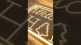 Welcome to our home neon sign
