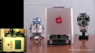 #2 Transforming LEGO Apple Power Mac G4 Cube - video #2, BlueTooth Remote control video #1