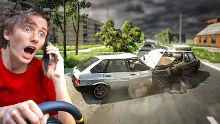 РАЗБИЛСЯ на НОВОЙ ДЕВЯТКЕ в РУССКОМ ГОРОДЕ в БИМКЕ | BeamNG.drive