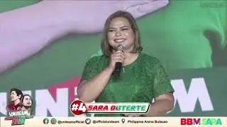BBM SARA PROCLAMATION RALLY SA PHILIPPINE ARENA | BBM AND SARA MESSAGES | UNITEAM 2022