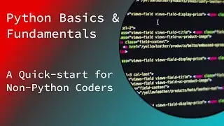 Python Basics & Fundamentals - A Quickstart for Non-Python Coders | @CodeWithShriekDj