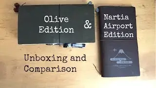 Olive Edition & Narita Traveler's Notebook Unboxing and Comparison