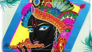 Quilled Krishna Painting | Janmashtami Special💛 | Hare Krishna #Janmashtami #Krishna #Quilling