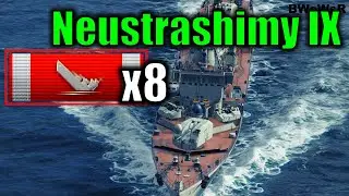 IX Neustrashimy - 8 Kills - 206k DMG - World of Warships