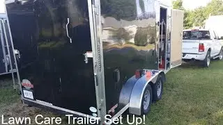 Low Cost Entrepreneur Lawn Care Trailer Set up | Lawn Care Setup