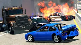 Traffic Stop Crashes 3 | BeamNG.drive