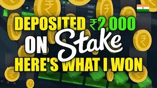 I DEPOSITED 2,000 INR ON STAKE: SEE MY WINNINGS! [Hindi] #stake #india