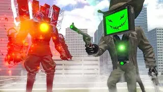 ЗЛОЙ ТВ МЕН ОХОТИТСЯ НА НАС! СКИБИДИ ТУАЛЕТ В Garry`s Mod!