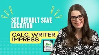 How to set the default save location in LibreOffice Calc, Writer and Impress