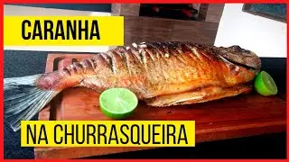 Peixe inteiro na churrasqueira