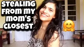 I wore my mom’s clothes | Trying and thrifting mother’s outfits | From tops to dresses
