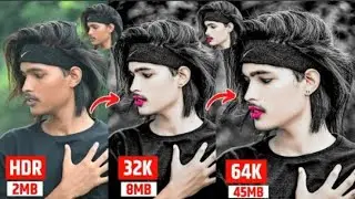 Trending 32K Photo Editing | 64K Quality Face Smooth Photo Editing | High Quality Editing 4K HDR