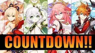 🔴 COUNTDOWN GENSHIN IMPACT UPDATE 3.2 NAHIDA,YOIMIYA BANNER!