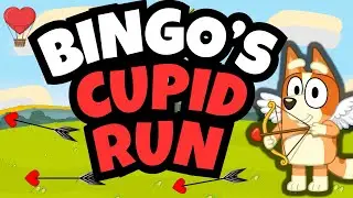Bingo’s Cupid Run ❤️ Bluey ❤️ Brain Break for Kids ❤️ Danny Go Noodle