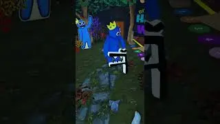 F de ALPHABET LORE se come a BLUE de Rainbow Friends😱