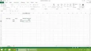 Excel  2013 Tutorial - How to Calculate Percent Variance