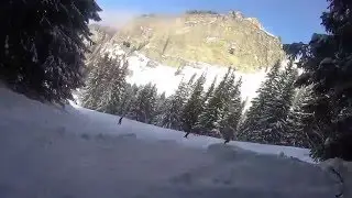 Snowboarding in Portes du Soleil day 2 part 2