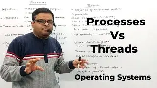 Process Vs Threads in Operating Systems | Difference Between Process & Thread in Operating Systems